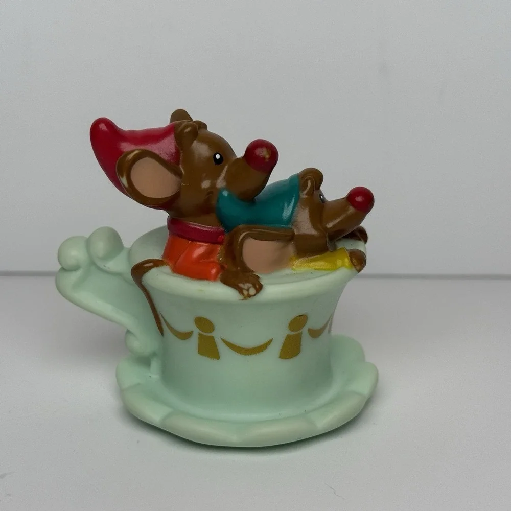 Fisher‎ Price Little People Figure Gus & Jaq Cinderella Mice Teacup Disney 2014